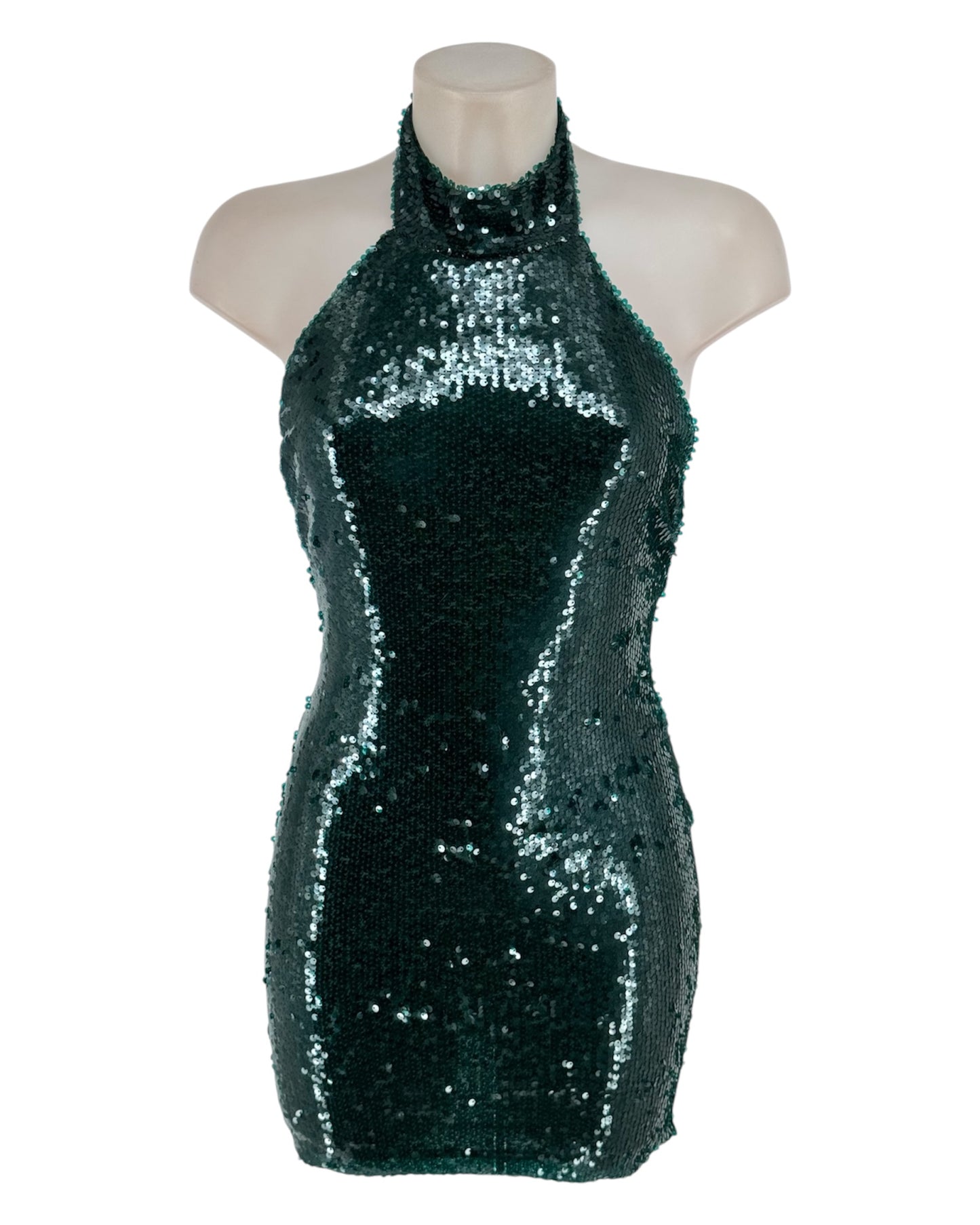 Vestido Mónaco Halter Lentejuelas