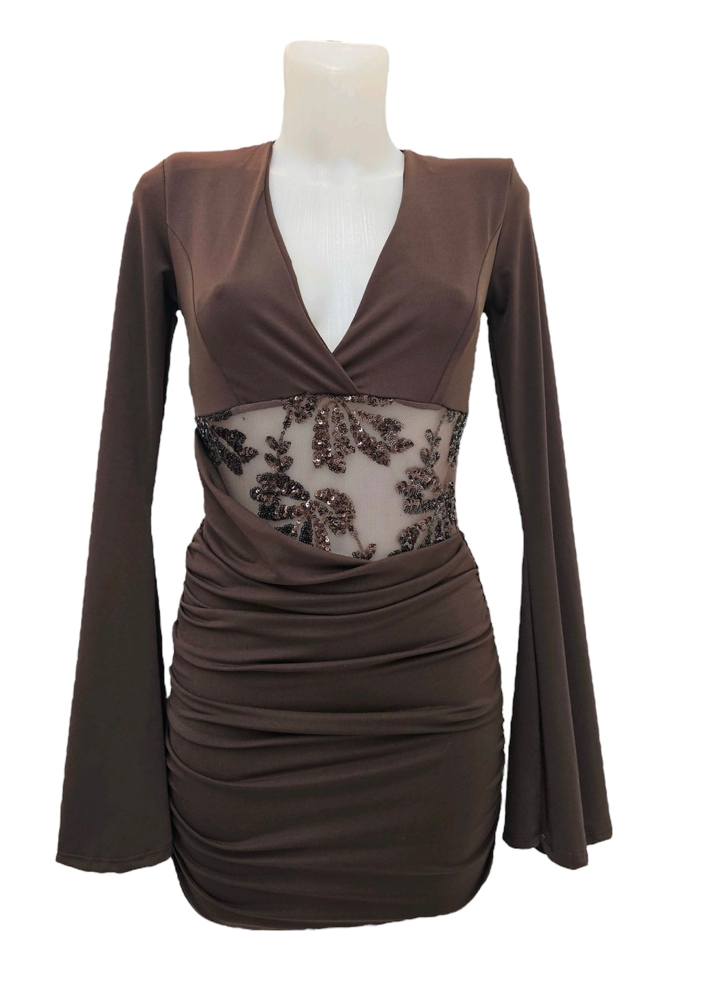 Vestido Manga Campana Encaje Sevilla