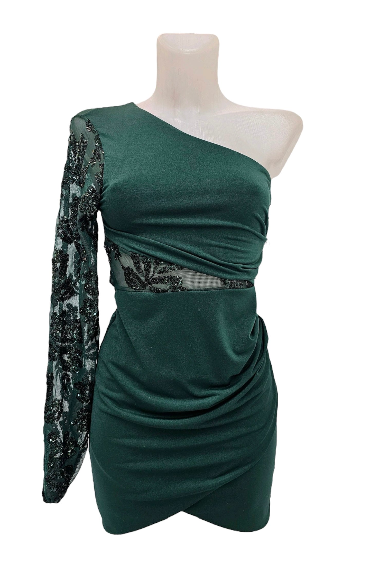 Vestido Asimétrico Pedrería Milano