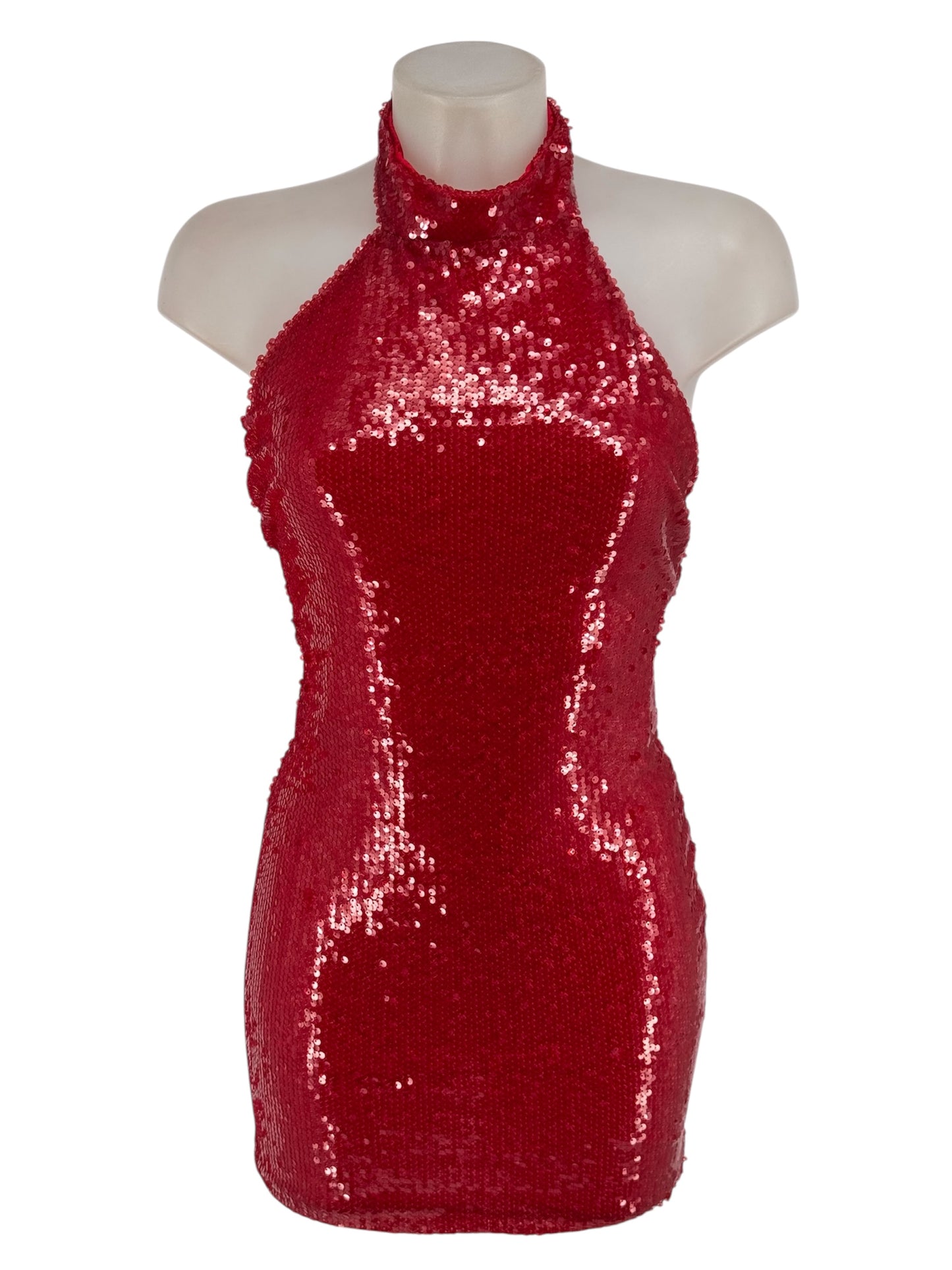 Vestido Mónaco Halter Lentejuelas