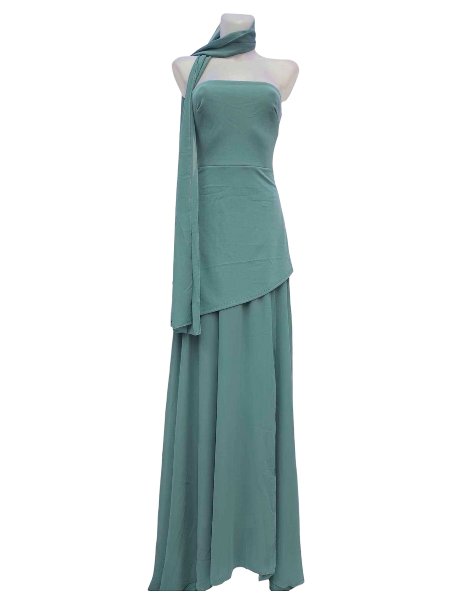 Vestido "Eclipse Nocturno" Maxi Strapless Envolvente