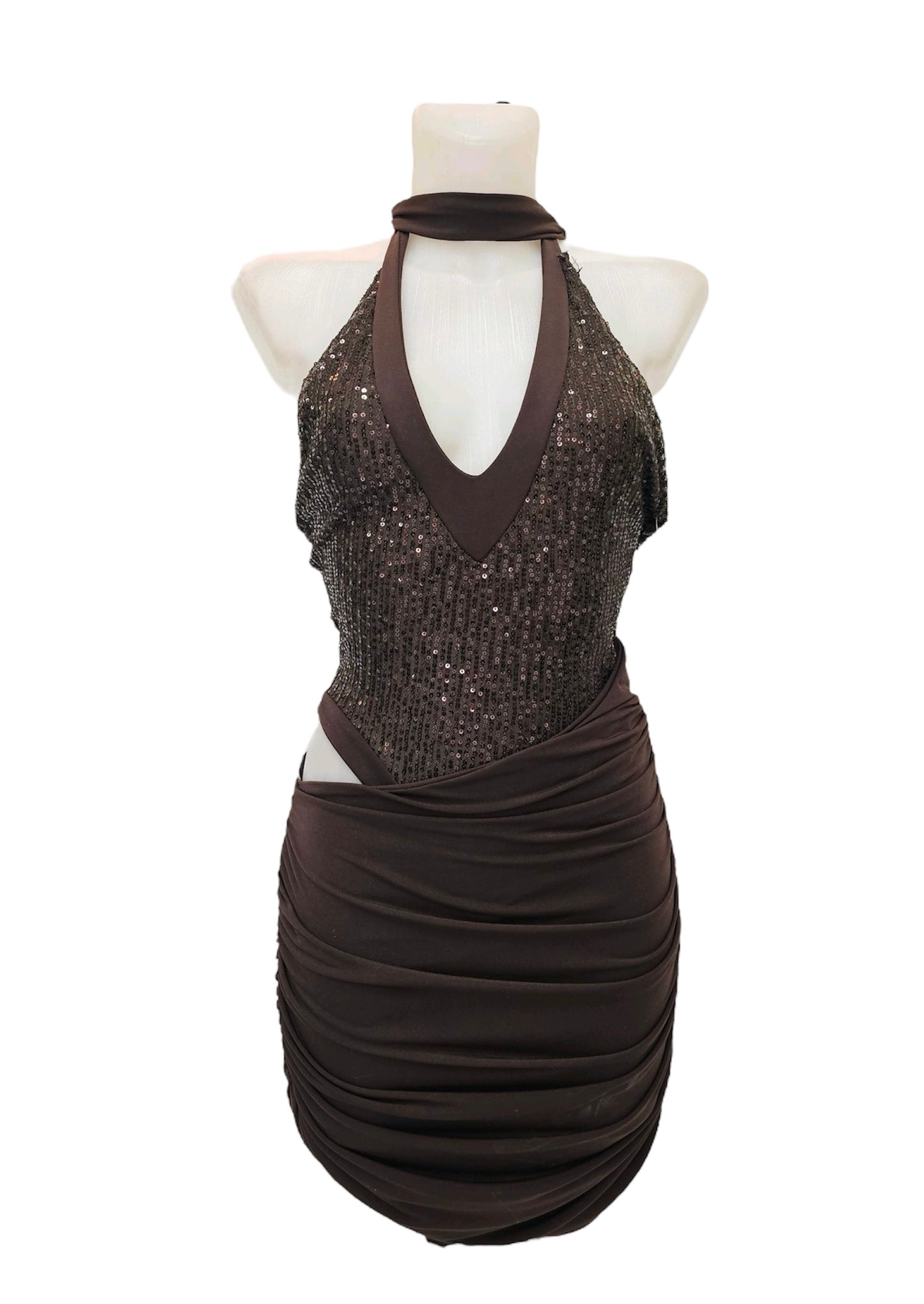 Vestido Halter Lentejuelas Dublin