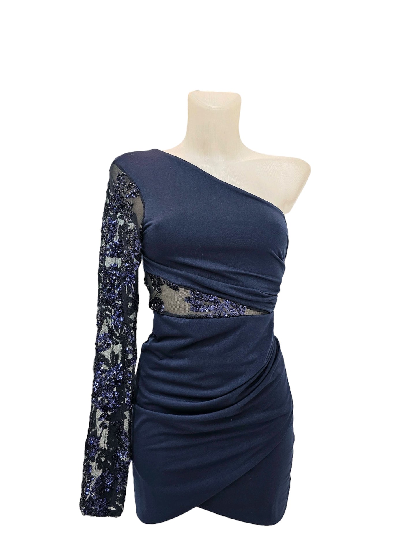 Vestido Asimétrico Pedrería Milano