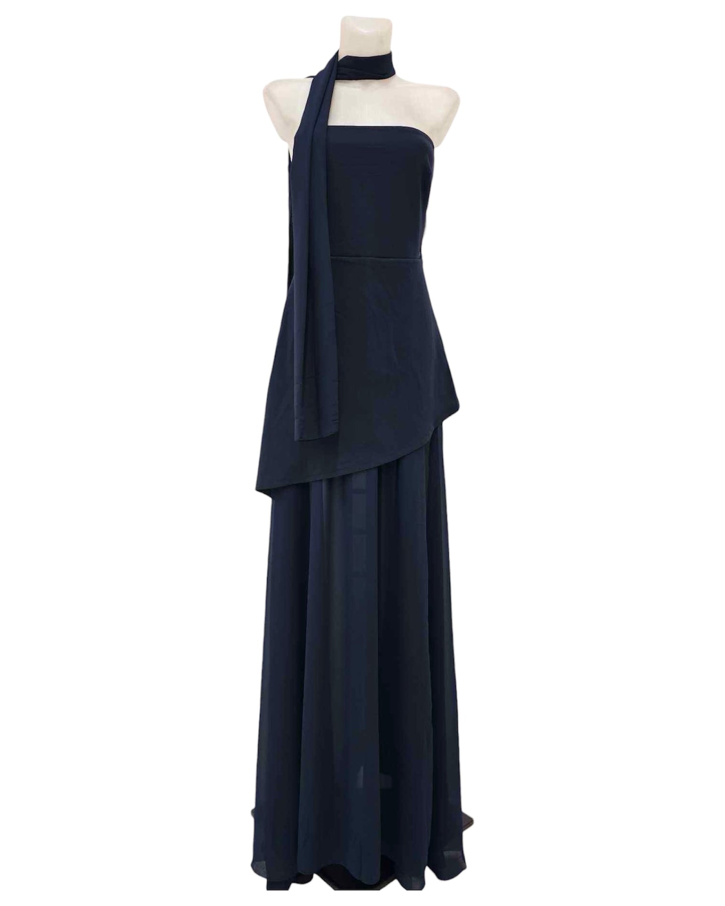 Vestido "Eclipse Nocturno" Maxi Strapless Envolvente