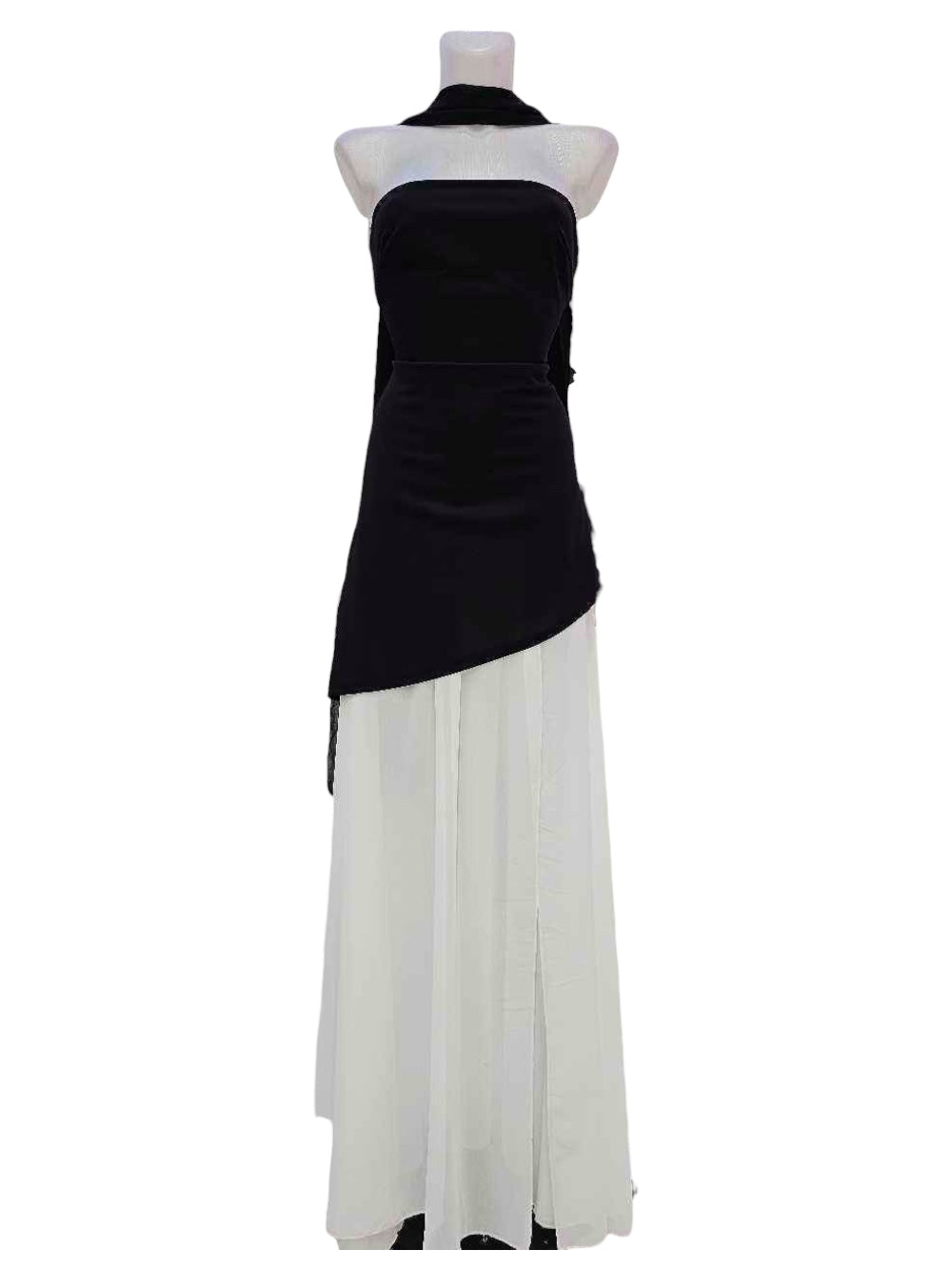 Vestido "Eclipse Nocturno" Maxi Strapless Envolvente