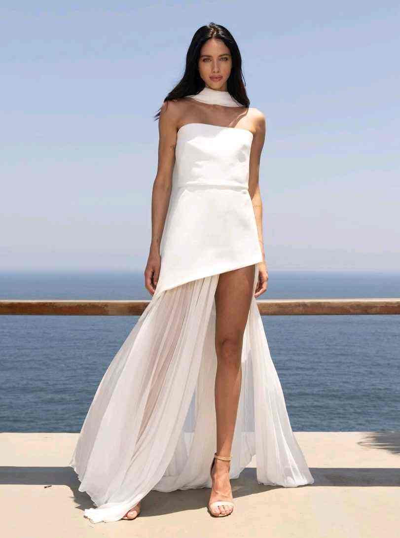 Vestido "Eclipse Nocturno" Maxi Strapless Envolvente