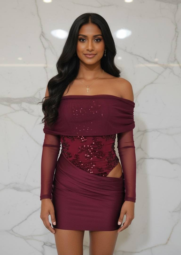 Vestido Off-Shoulder Encaje Florencia