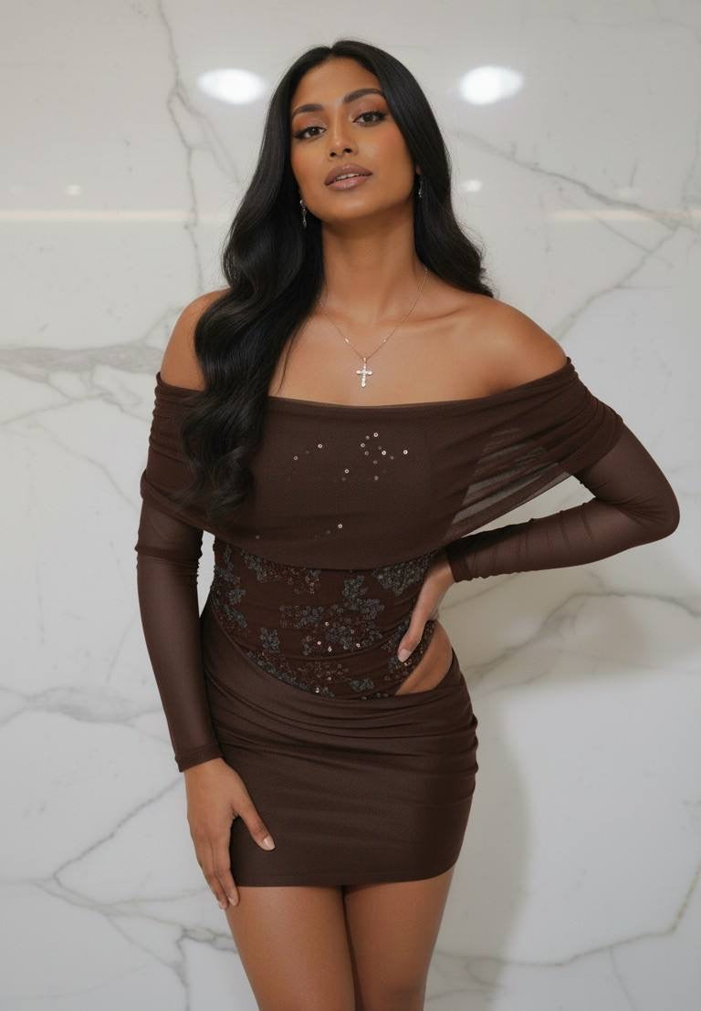 Vestido Off-Shoulder Encaje Florencia