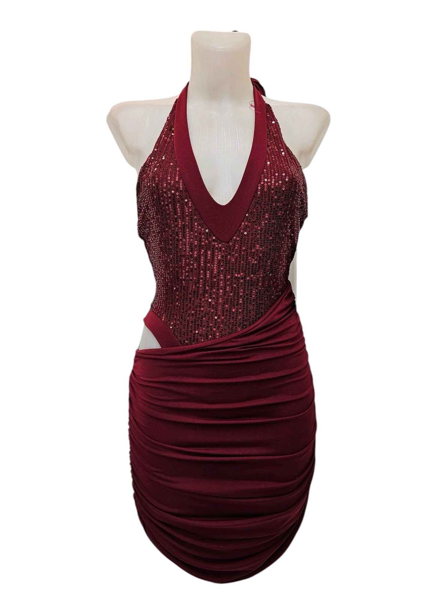 Vestido Halter Lentejuelas Dublin