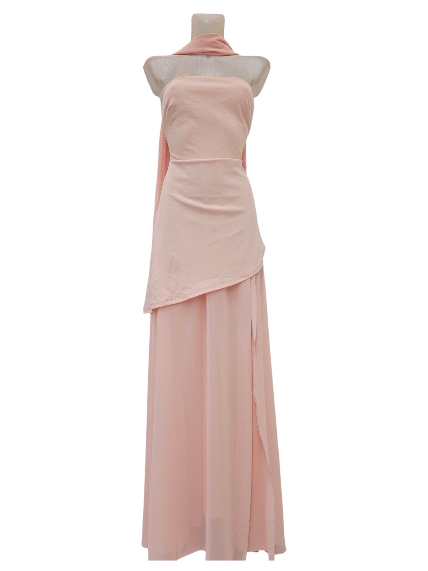 Vestido "Eclipse Nocturno" Maxi Strapless Envolvente