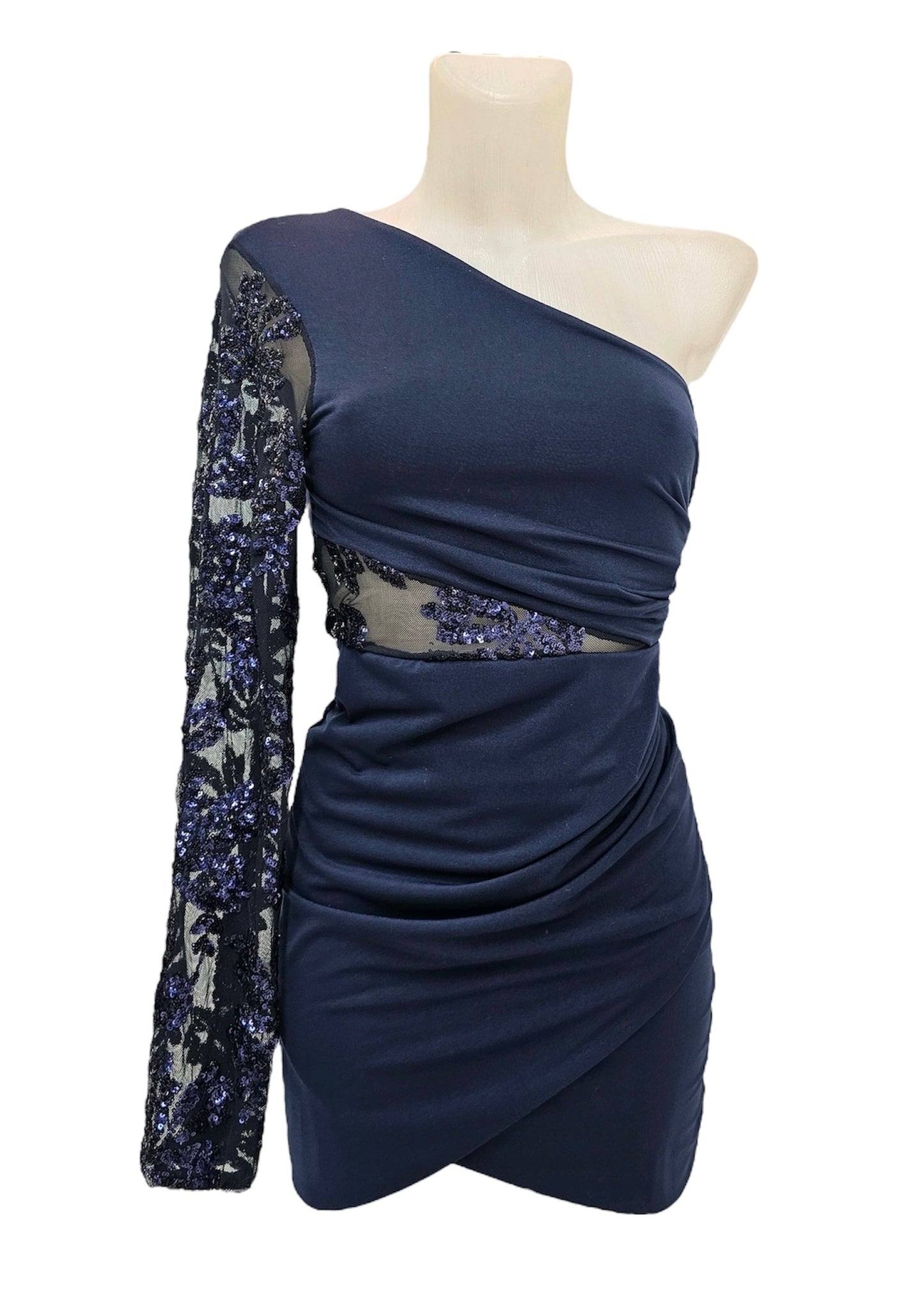 Vestido Asimétrico Pedrería Milano