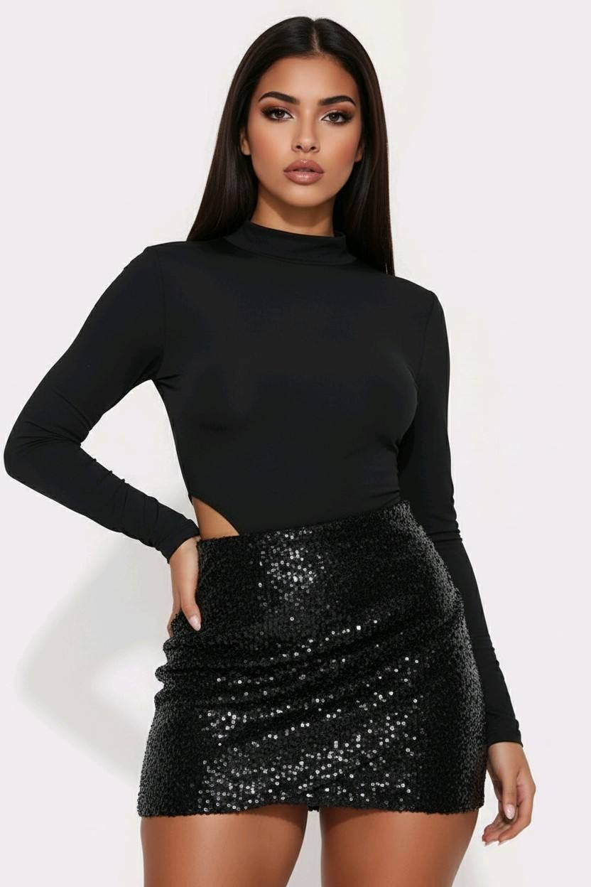 Vestido Lentejuelas Cut-Out Monaco