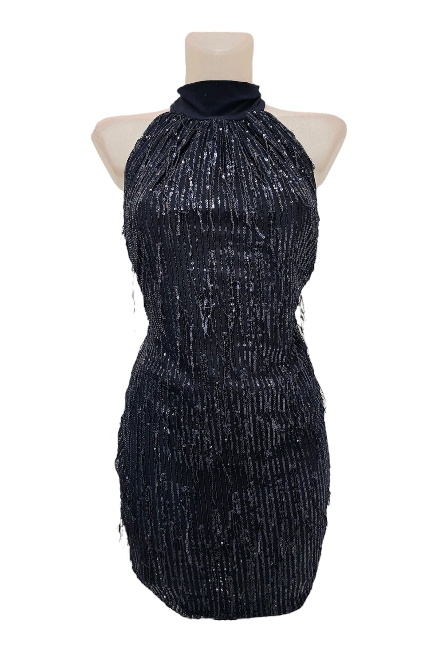 Vestido Halter Lentejuelas Vegas